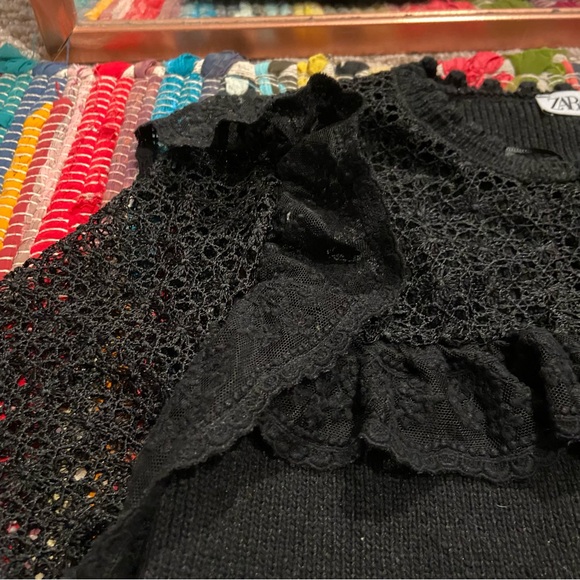 Zara Black Lace Cardigan - Picture 5 of 6